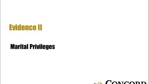 Thumbnail for Marital Privileges