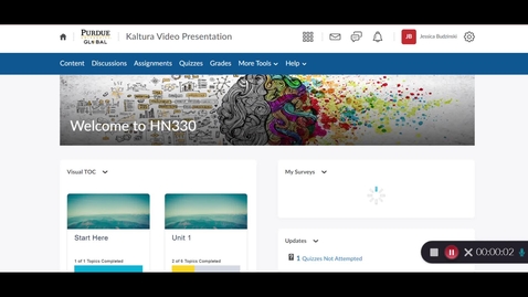 Thumbnail for Uploading Kaltura Videos into the Discussion Board