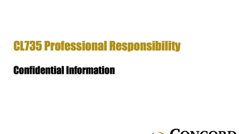 Thumbnail for Confidential Information