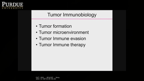Thumbnail for Fall 2021 - BIOL537 - Deng