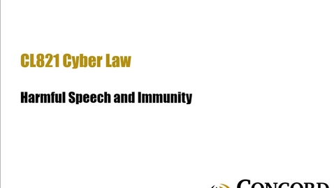 Thumbnail for Harmful Speech and Immunity