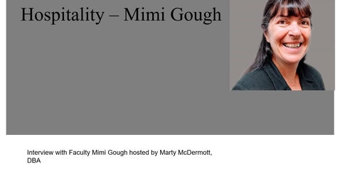Thumbnail for Mimi Gough Interview - Hospitality