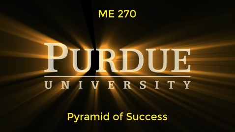 Thumbnail for ME270 - Pyramid of Success