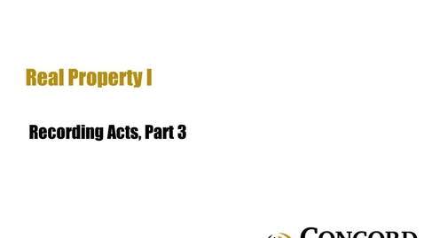 Thumbnail for Recording Acts Part 3