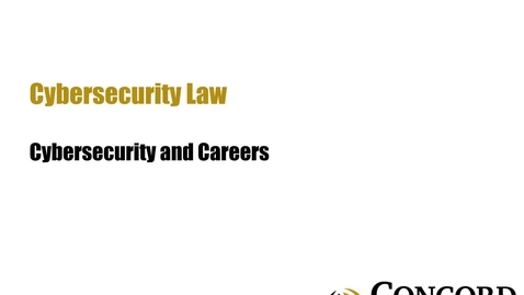 Thumbnail for Careers and Cybersecurity Law