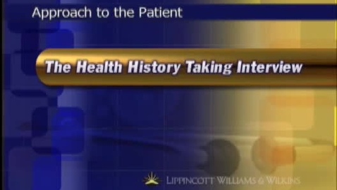 Thumbnail for Bates Health History Taking Video