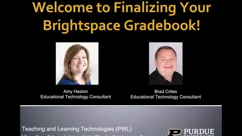 Thumbnail for August 18, 2026: Brightspace Basics (DEMO)