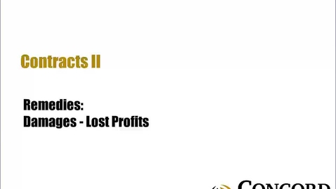 Thumbnail for Damages Lost Profits