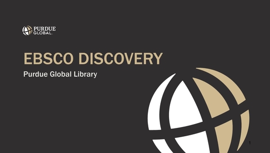 EBSCO Discovery Overview