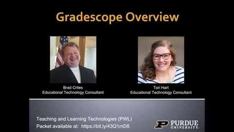 Thumbnail for entry April 9, 2024: Gradescope Overview