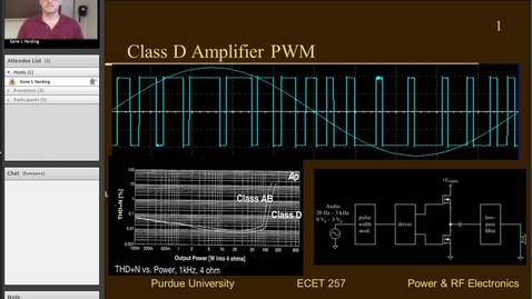 Thumbnail for ECET257 Lecture 17_Class D PWM, Sp13