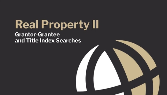 CL661 Mod13 Grantor- Grantee and Title Index Searches