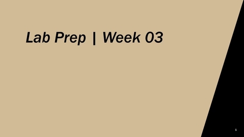 Thumbnail for Week 03 - SP26 - Lab Prep - Quiz