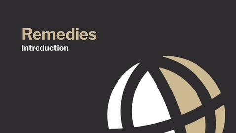 Thumbnail for CL772 Mod1_1 Remedies Introduction