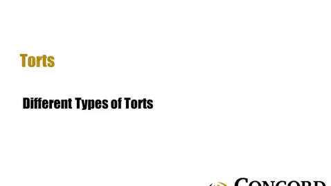 Thumbnail for Types of Torts