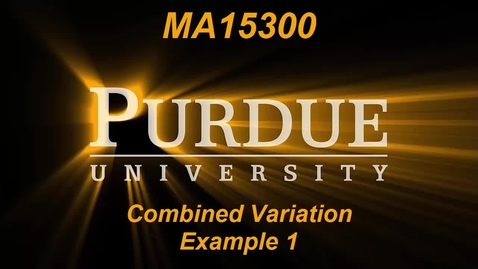 Thumbnail for Combined Variation Example 1