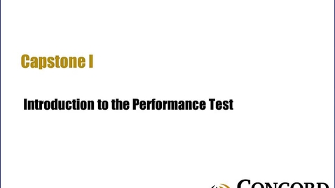 Thumbnail for Introduction to the Performance Test