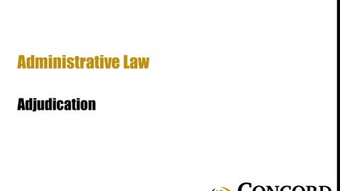 Thumbnail for Adjudication