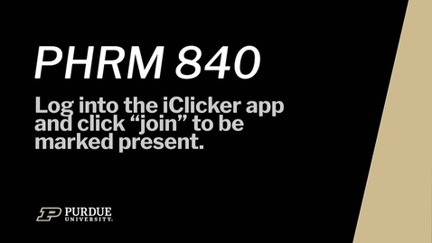 Thumbnail for Fall 2025 - PHRM840 - Baker (7:30)