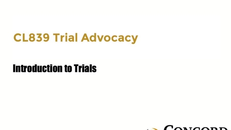 Thumbnail for Overview of Trials