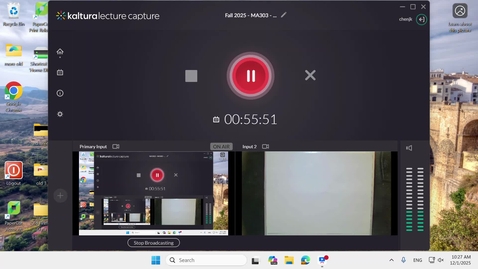 Thumbnail for Fall 2025 - MA303 - Chen (10:27)