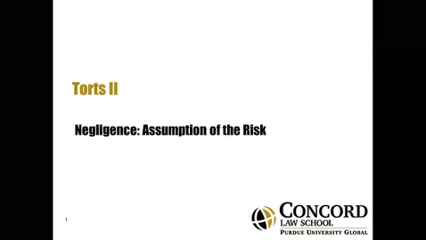 Thumbnail for Assumption of the Risk
