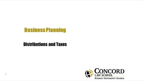 Thumbnail for Distributions Taxes