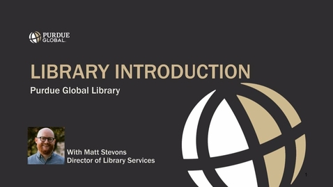 Thumbnail for Introduction to Library Services at PG