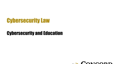 Thumbnail for Cybersecurity and Education