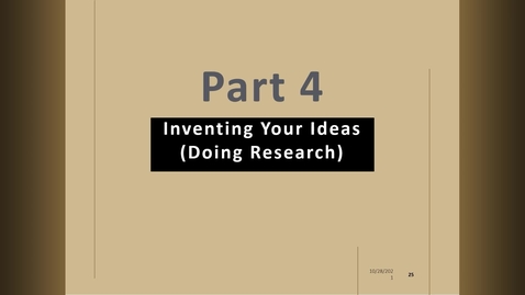 Thumbnail for entry ENGL 603_Mod02.4_Inventing Your Ideas - Doing Research