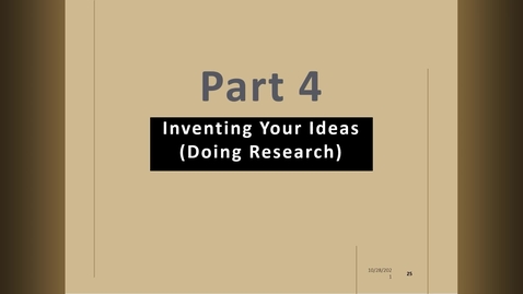 Thumbnail for ENGL 603_Mod02.4_Inventing Your Ideas - Doing Research