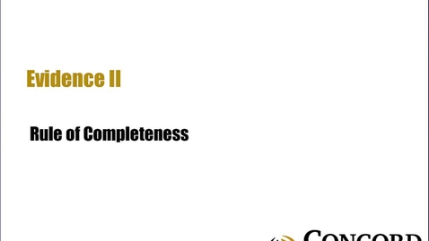 Thumbnail for Rule of Completeness
