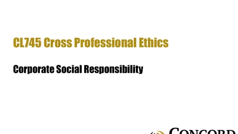 Thumbnail for Corporate Social Responsibility