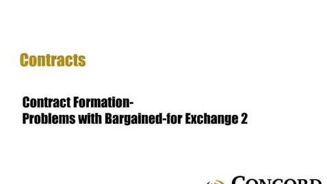 Thumbnail for Problems with Bargained-for Exchange 2