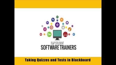 Thumbnail for entry Completing a Quiz or Test in Blackboard Learn