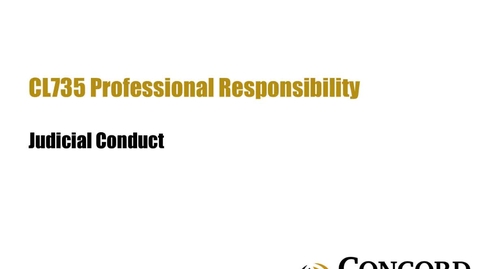 Thumbnail for Judicial Conduct