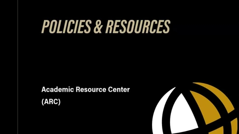 Thumbnail for FAQ Academic Resource Center (ARC)