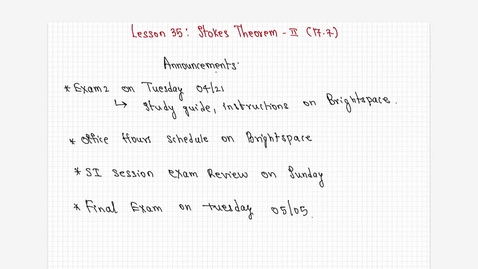 Thumbnail for Spring 2026 - MA261 - Sunkula (8:30)