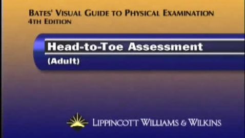 Thumbnail for Bates Head to toe Introduction