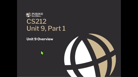 Thumbnail for CS212 Unit 9 Part 1 