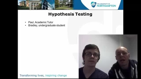 Thumbnail for entry Hypothesis Testing