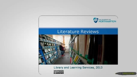Thumbnail for entry Literature Reviews