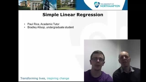 Thumbnail for entry Simple Linear Regression