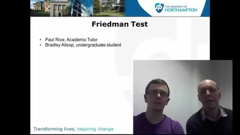 Thumbnail for entry Friedman test