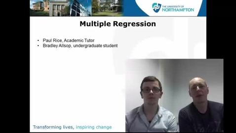 Thumbnail for entry Multiple Regression