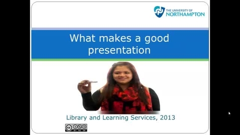 Thumbnail for entry What makes a good presentation