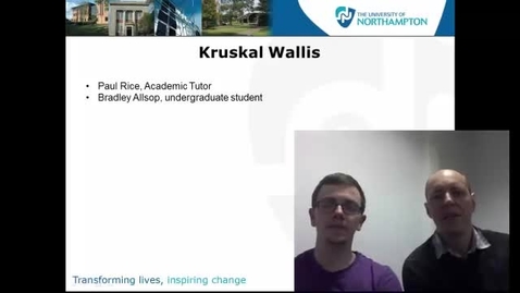 Thumbnail for entry Kruskal Wallis